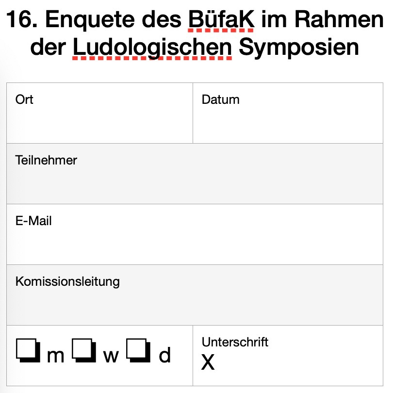 Eintragen